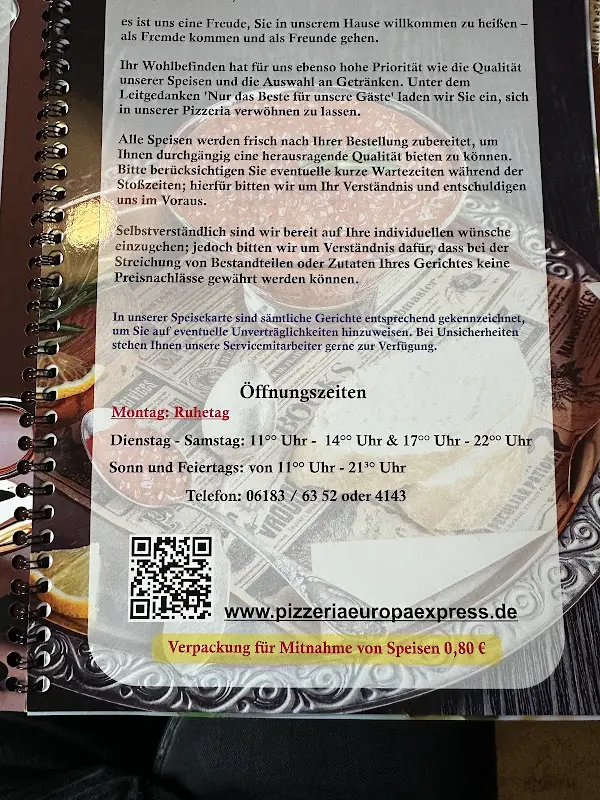 Menu_Ristorante-Pizzeria Europa Express_Erlensee_immagine_2