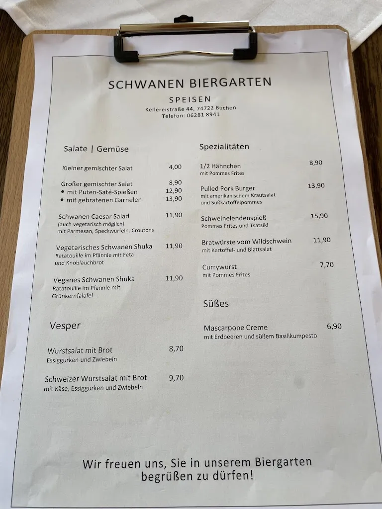Menu_Gasthaus Zum Schwanen_Buchen_immagine_1