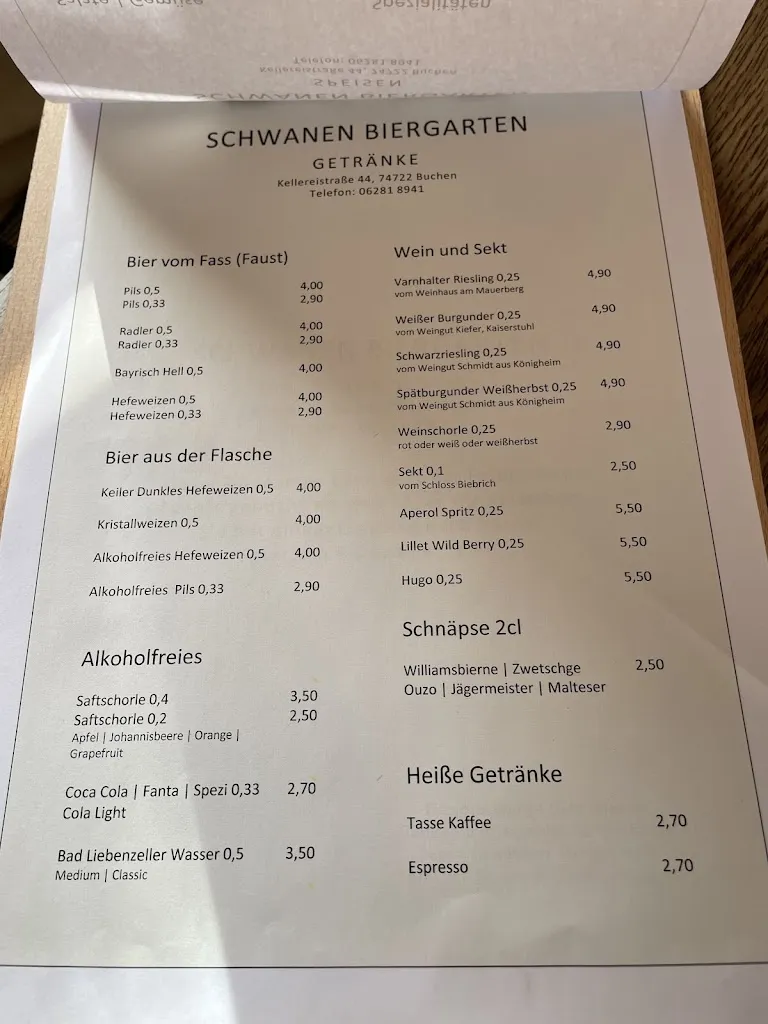 Menu_Gasthaus Zum Schwanen_Buchen_immagine_2