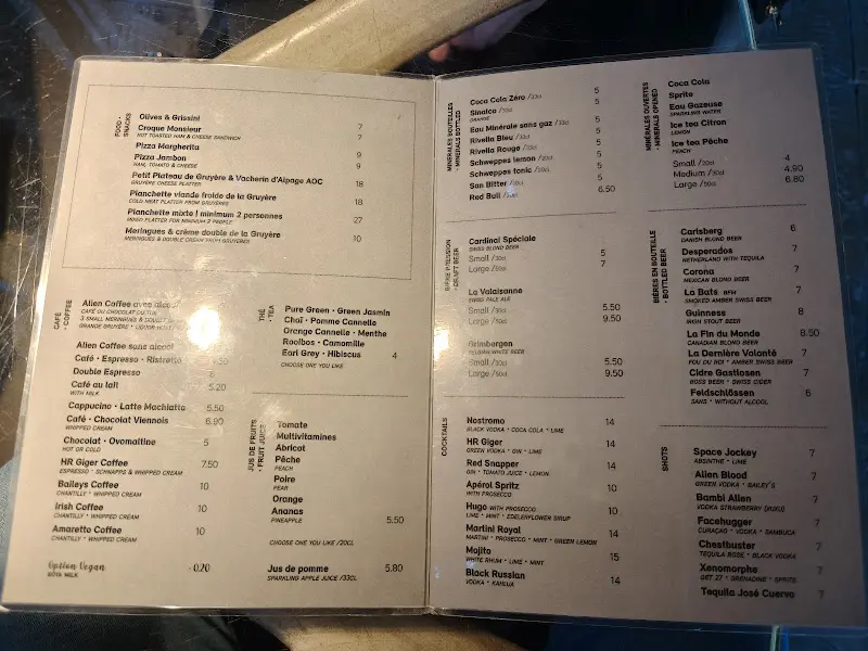 Menu_HR Giger - Bar & Museum_Gruyères_image_3