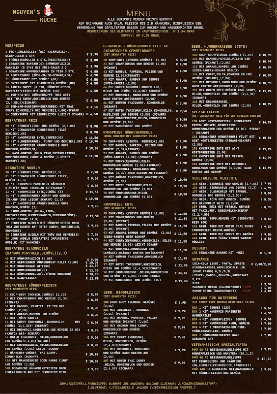 Menu_Nguyen's Küche - Asiatische Spezialitäten_Eschwege_immagine_1