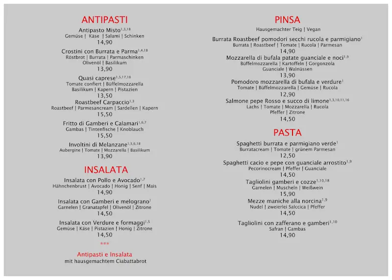 Menu_Osteria Amore_Eschwege_immagine_1