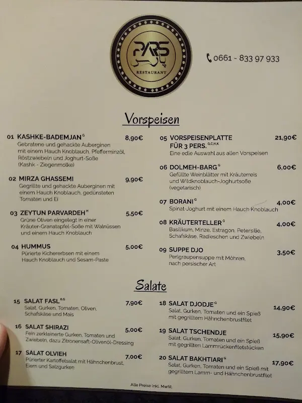 Menu_Pars Restaurant_Fulda_immagine_2