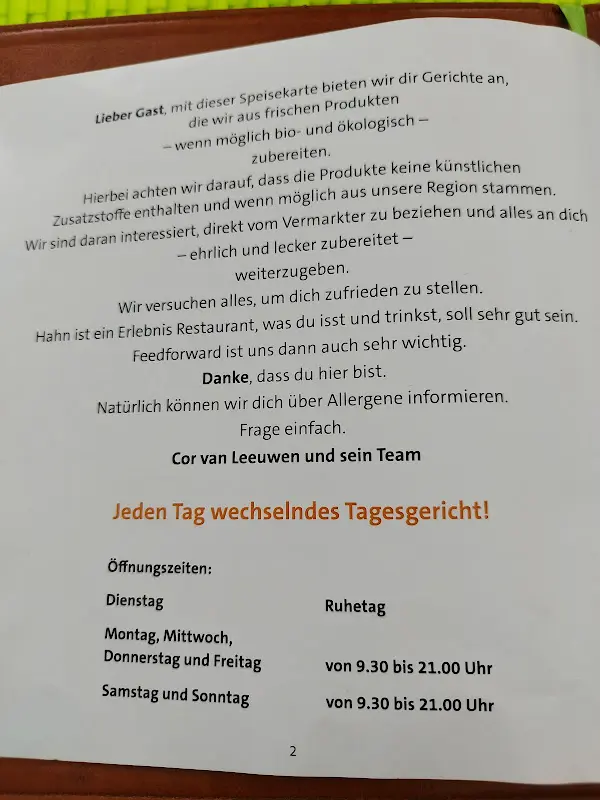 Menu_Restaurant Café Hahn_Fritzlar_image_1