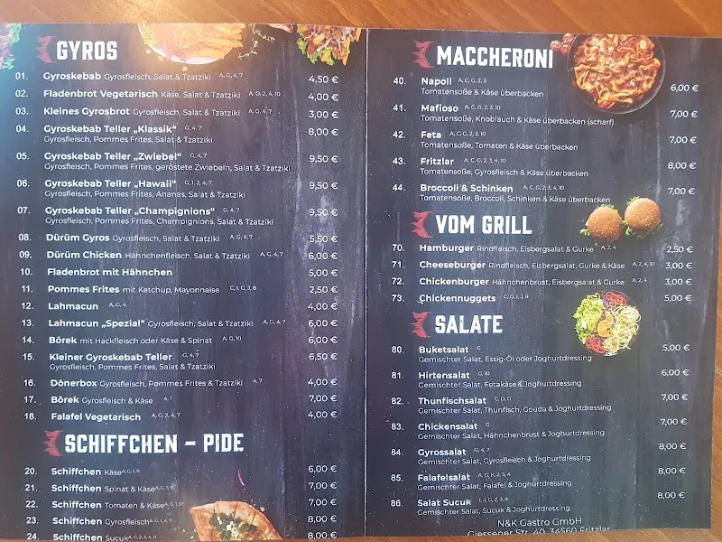 Menu_Restaurant Hasan's Grill_Fritzlar_image_1