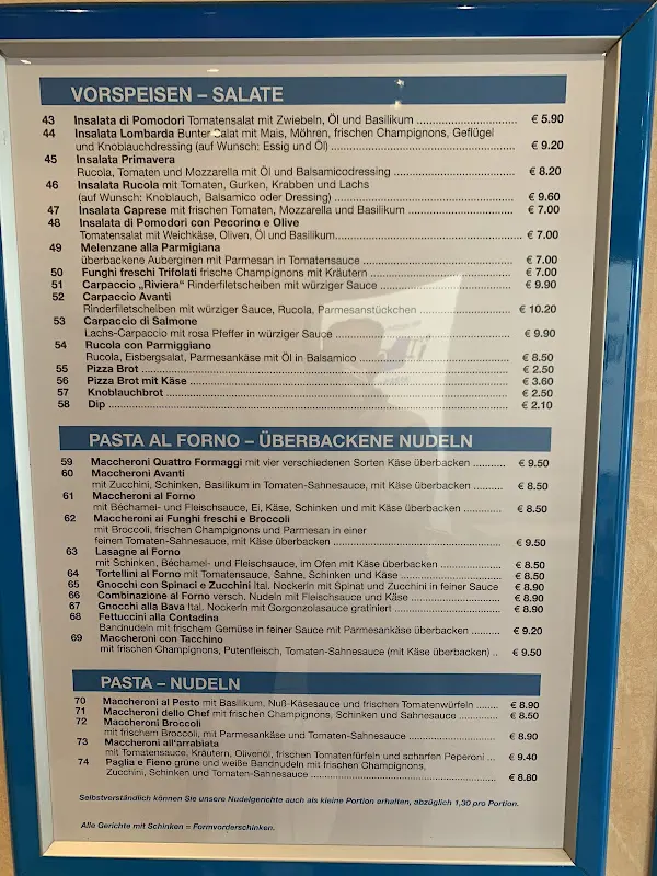 Menu_Pizzeria Avanti Pizza + Pasta_Fritzlar_image_2