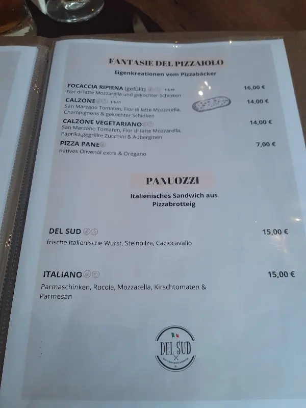 Menu_Bar-Restaurant Pizzeria Del Sud_(Eder)_image_4