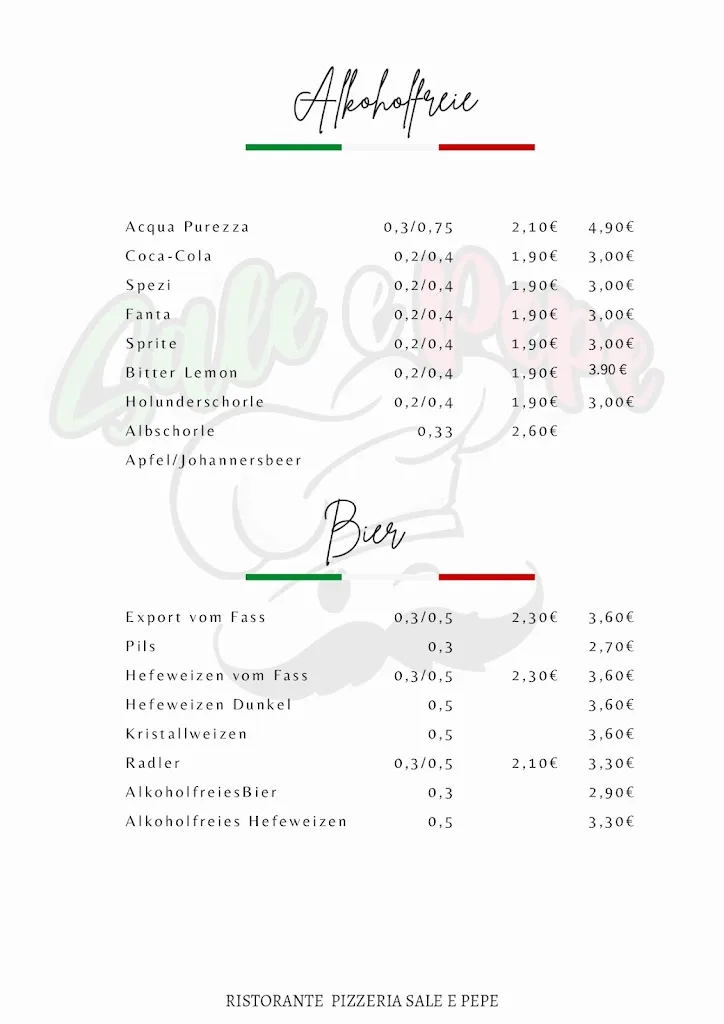 Menu_Ristorante Pizzeria Sale e Pepe - Pietro Quadrino_Dettenhausen_image_1