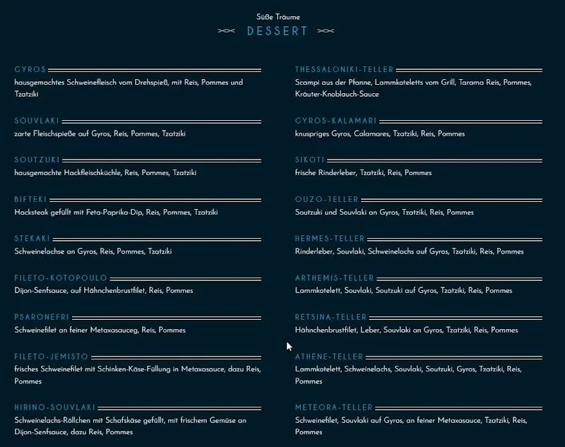 Menu_Restaurant Athene Frankenberg_Frankenberg/Sa._image_1