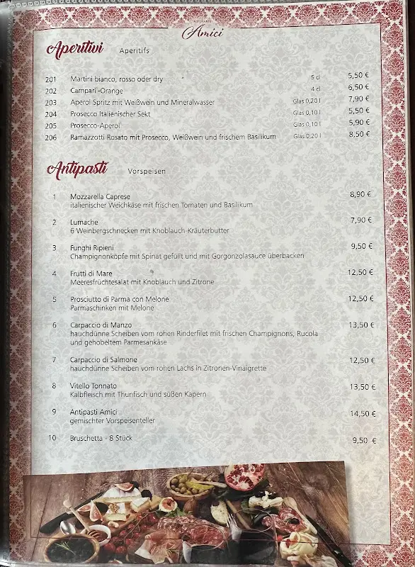 Menu_Ristorante AMICI Frankenberg_Frankenberg/Sa._immagine_1