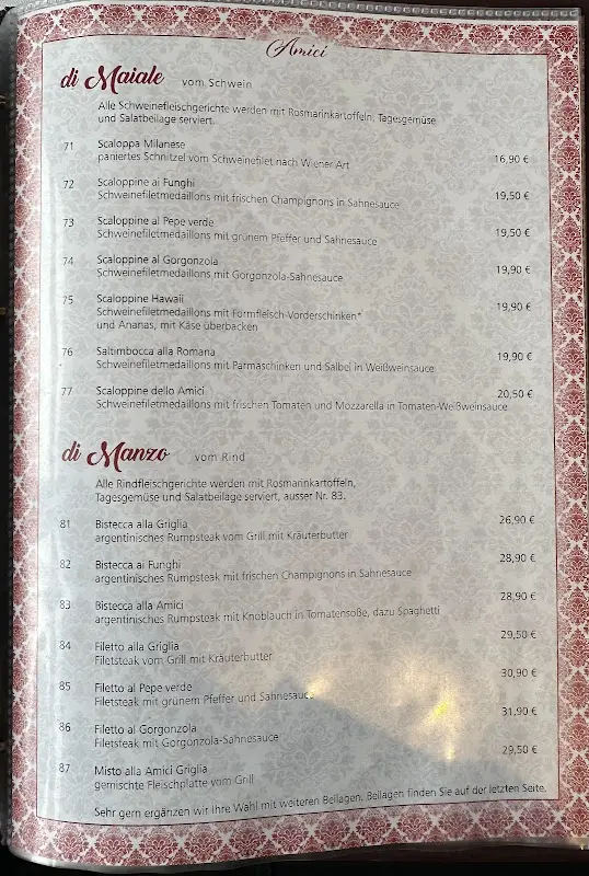 Menu_Ristorante AMICI Frankenberg_Frankenberg/Sa._immagine_3