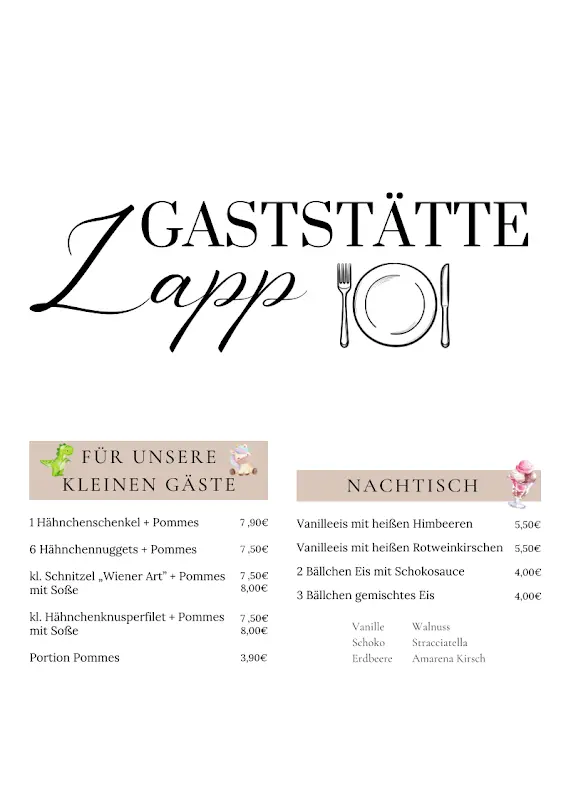 Menu_Gaststätte Lapp_Gedern_immagine_2