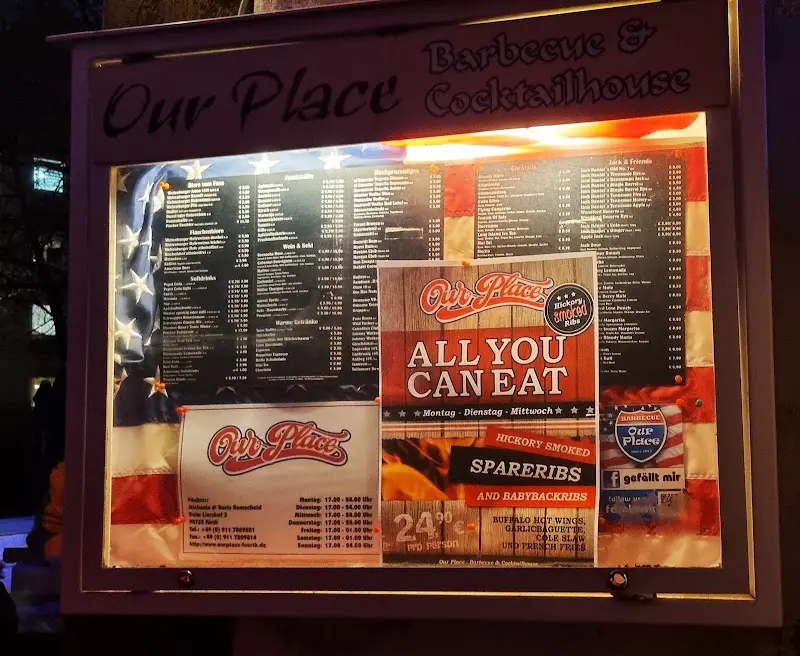 Menu_Our Place - Barbecue & Cocktailhouse_Fürth_immagine_3