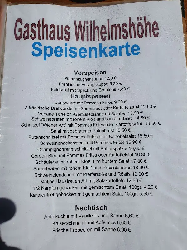 Menu_Wilhelmshöhe Restaurant GmbH_Fürth_immagine_3