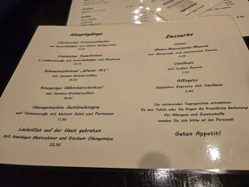 Menu_Restaurant Zum Schlössla_Fürth_immagine_2