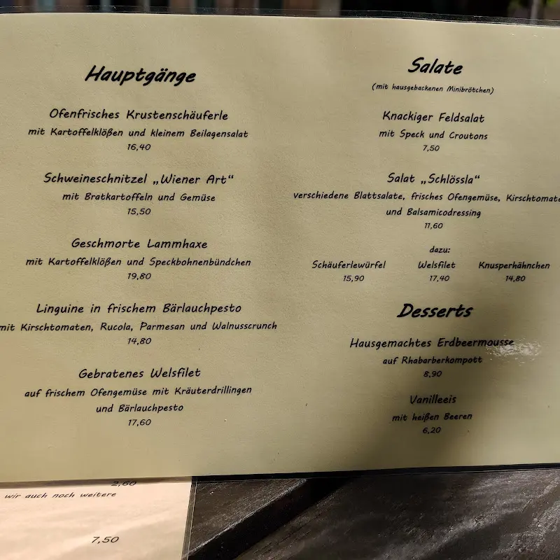 Menu_Restaurant Zum Schlössla_Fürth_immagine_4