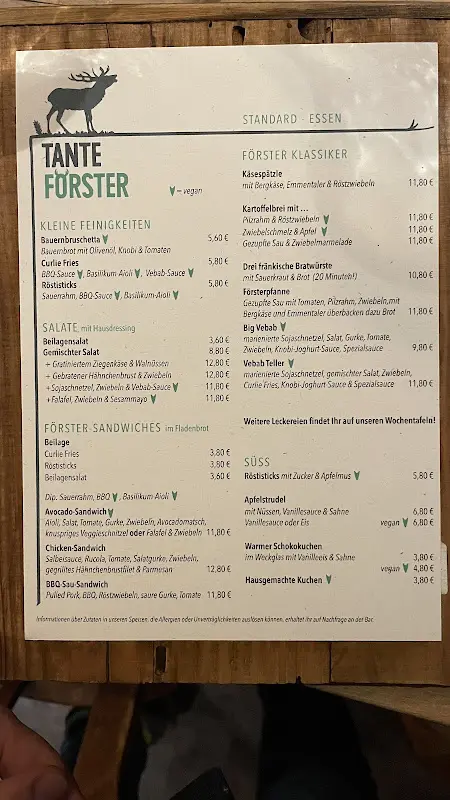 Menu_Tante Förster - Fürth_Fürth_image_1