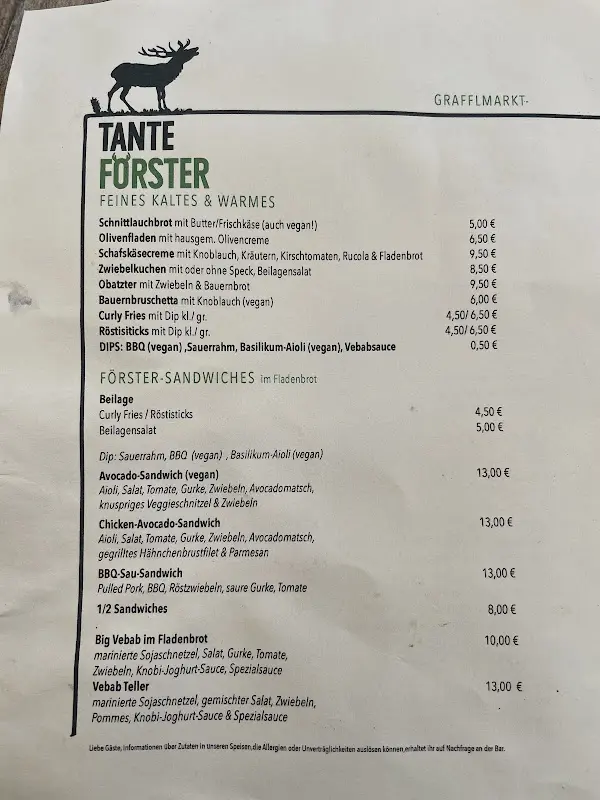 Menu_Tante Förster - Fürth_Fürth_image_3