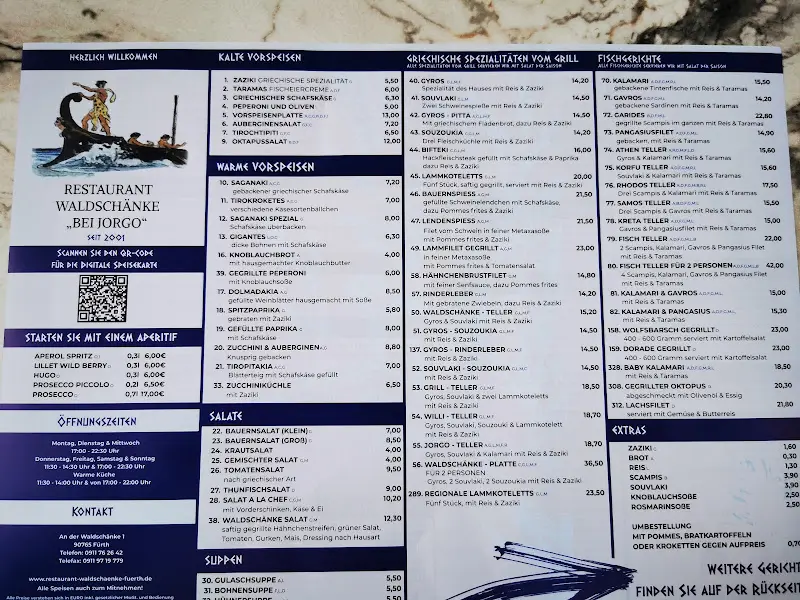 Menu_Restaurant Waldschänke 