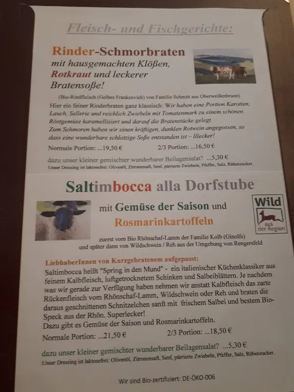 Menu_Dorfstube Rengersfeld_(Rhön)_immagine_2