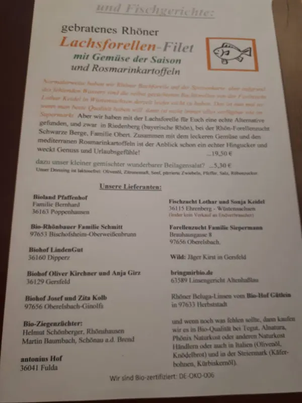 Menu_Dorfstube Rengersfeld_(Rhön)_immagine_3