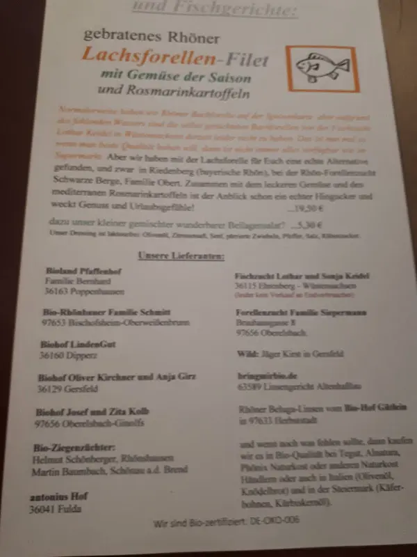 Menu_Dorfstube Rengersfeld_(Rhön)_immagine_4