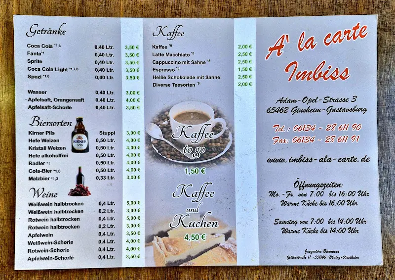 Menu_Imbiss a la Carte_Ginsheim-Gustavsburg_image_1