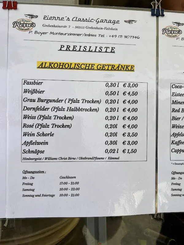 Menu_Pierre's Classic-Garage_Grebenhain_image_3