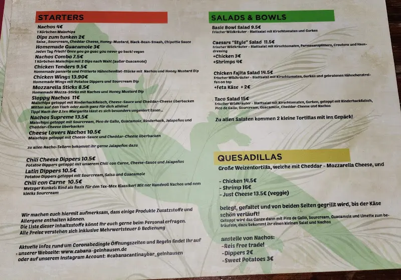 Menu_Cabana Gelnhausen_Gelnhausen_image_2
