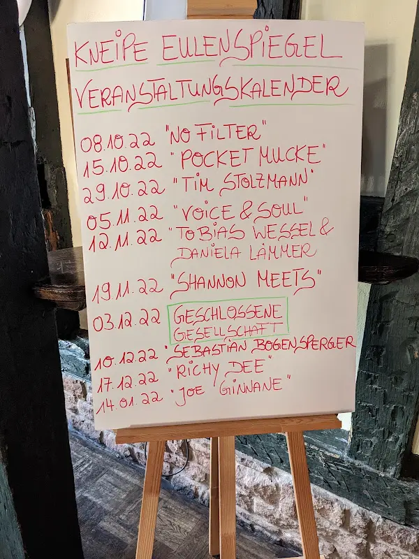 Menu_Kultkneipe Eulenspiegel_Gelnhausen_immagine_1
