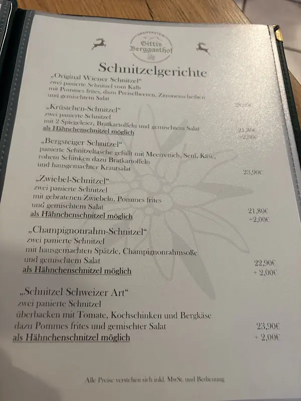 Menu_Gitti's mountain cabin Greifenstein_Greifenstein_image_1