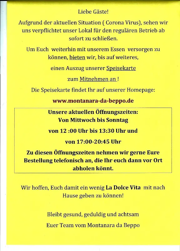 Menu_Trattoria Pizzeria e Bottega Montanara da Beppo_Greifenstein_image_2