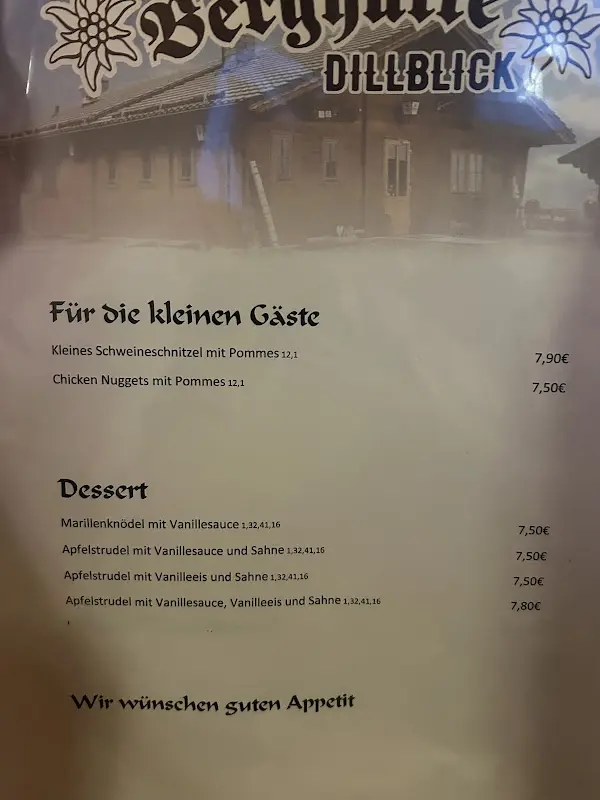 Menu_Berghütte Dillblick_Greifenstein_immagine_2