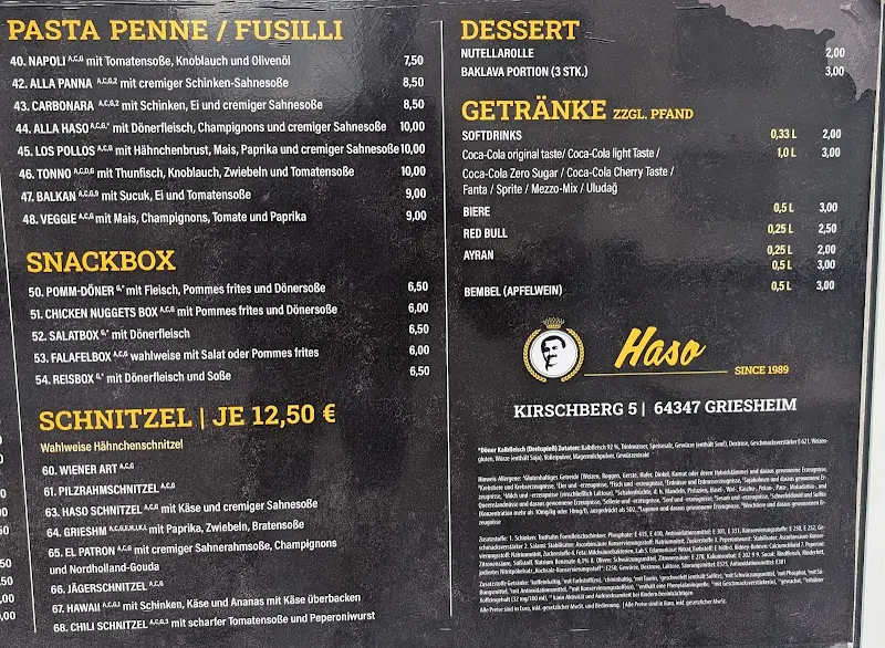 Menu_Haso Kebap House_Griesheim_immagine_2