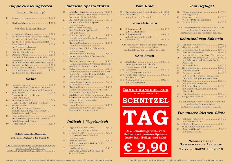 Menu_Gaststätte & Biergarten zum Lamm | Groß-Umstadt OT Kleestadt | Deutsche, Indische & Italienische Küche | Landsknechtkeller_Groß-Umstadt_image_2