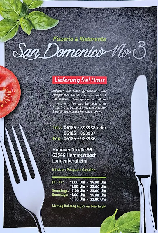 Menu_Ristorante Pizzeria San Domenico NO.3_Hammersbach_immagine_4