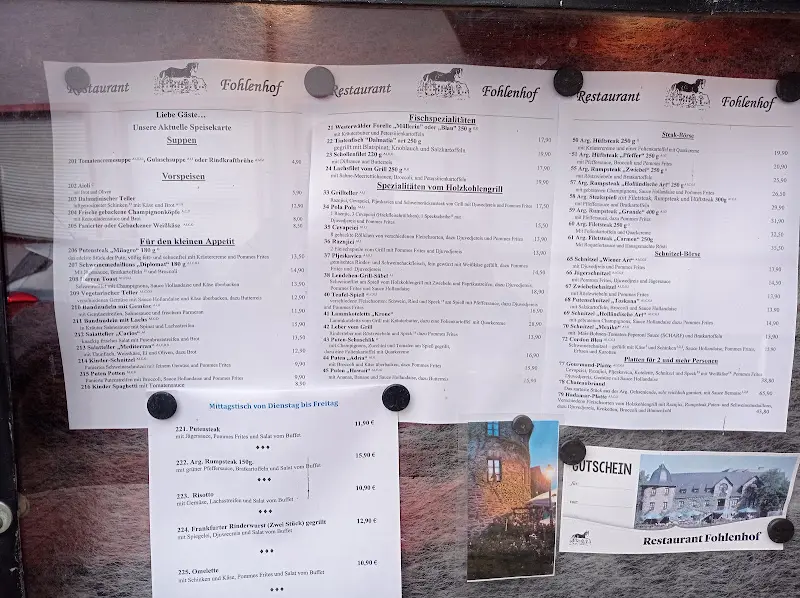 Menu_Restaurant Fohlenhof_Hadamar_immagine_1