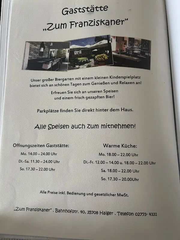 Menu_Restaurant Zum Franziskaner_Haiger_image_3