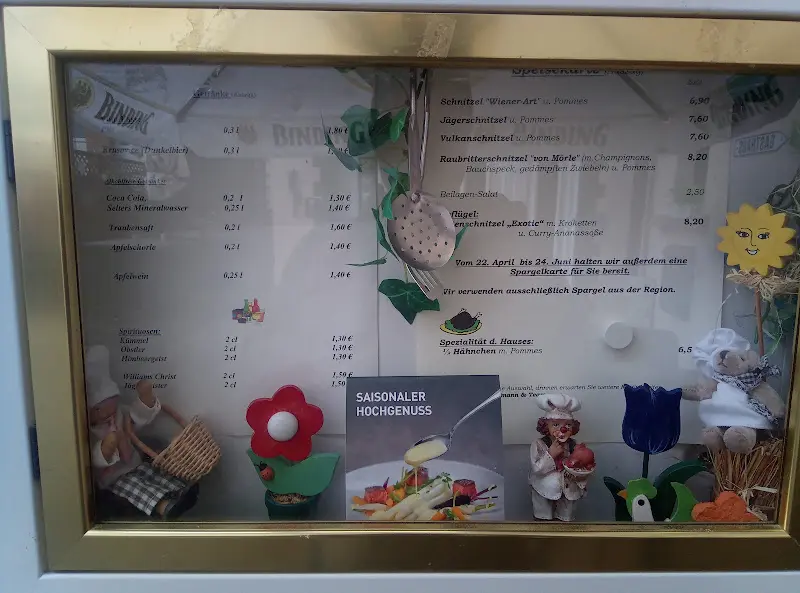 Menu_Speisegaststätte Zur Blauen Taube_Straße_image_1