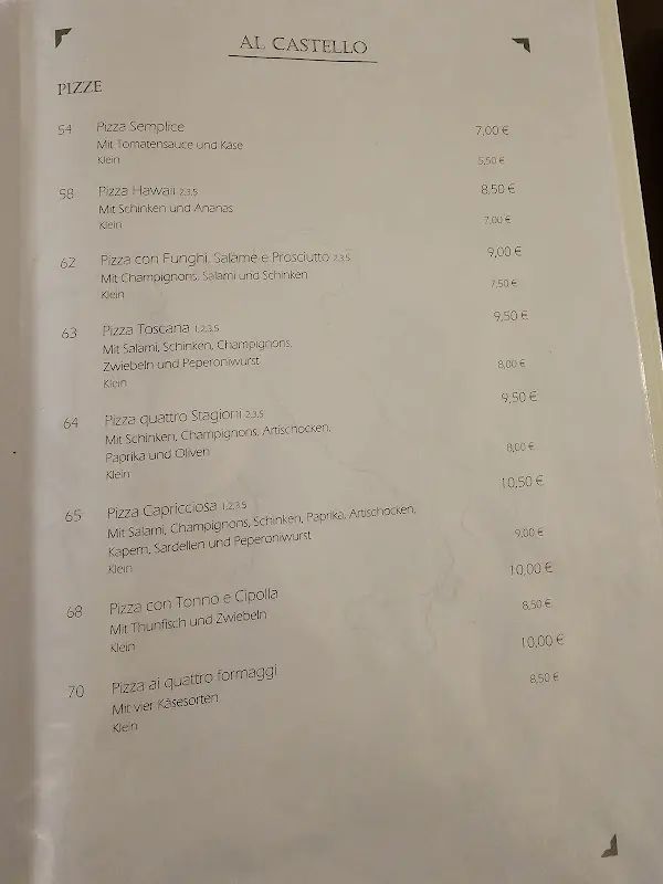 Menu_Ristorante Pizzeria Al Castello_Grünberg_image_1