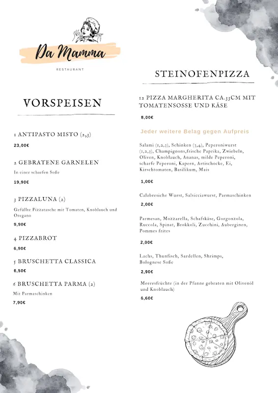 Menu_Restaurant Pizzeria Da Mamma_Reiskirchen_image_3