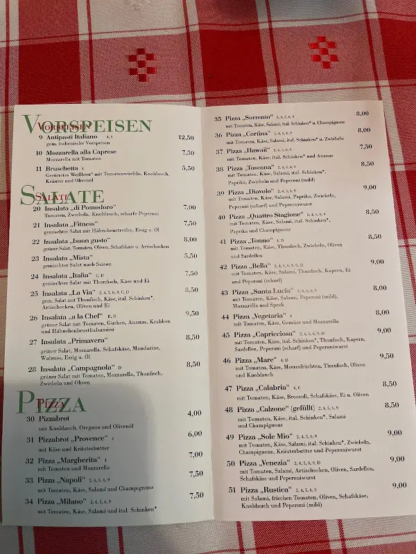 Menu_Ristorante Pizzeria Pension La Via_Herbstein_image_1