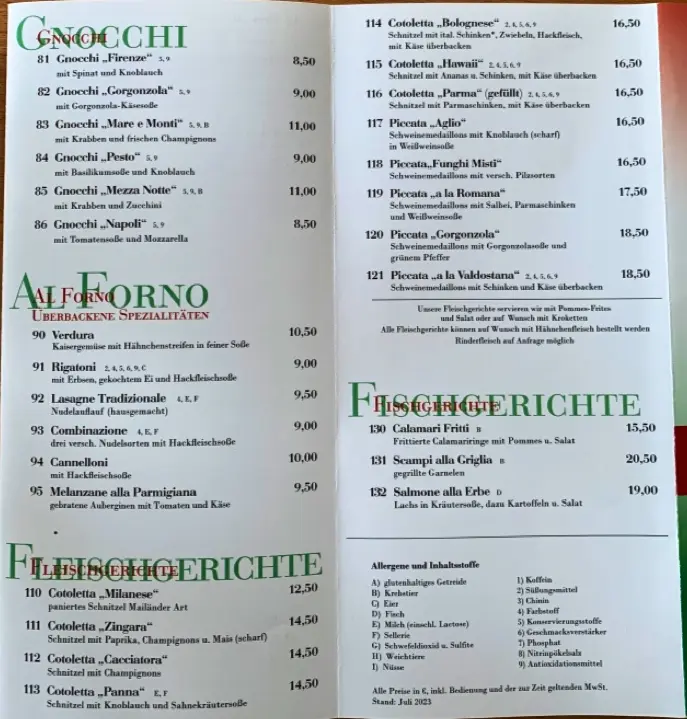 Menu_Ristorante Pizzeria Pension La Via_Herbstein_image_3