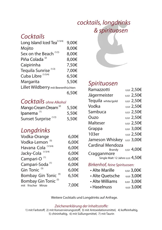 Menu_Bistro Franz Ferdinand_Herborn_image_1