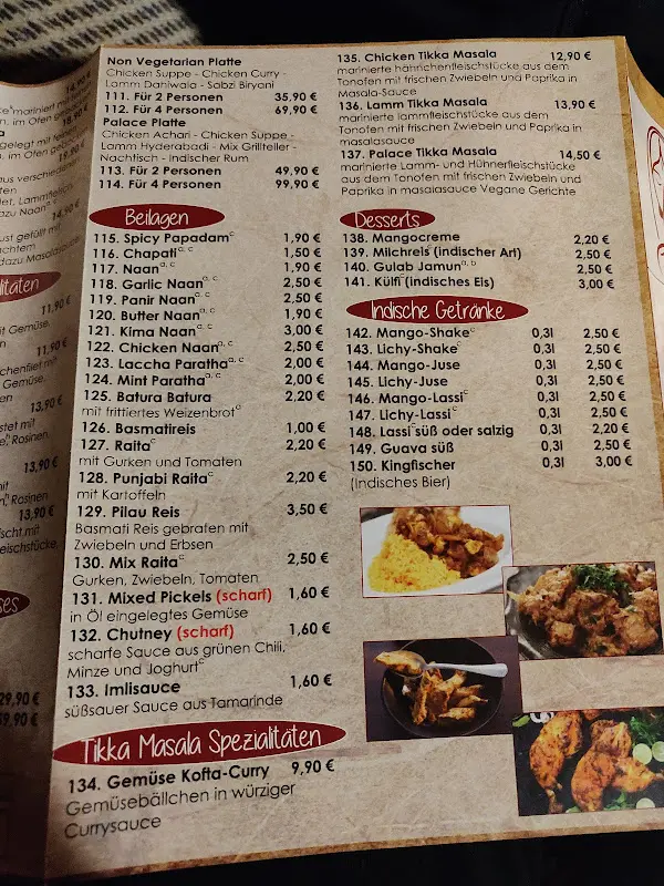 Menu_Bombay dining_Lichtenau_immagine_1