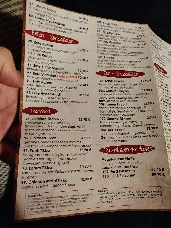 Menu_Bombay dining_Lichtenau_immagine_3