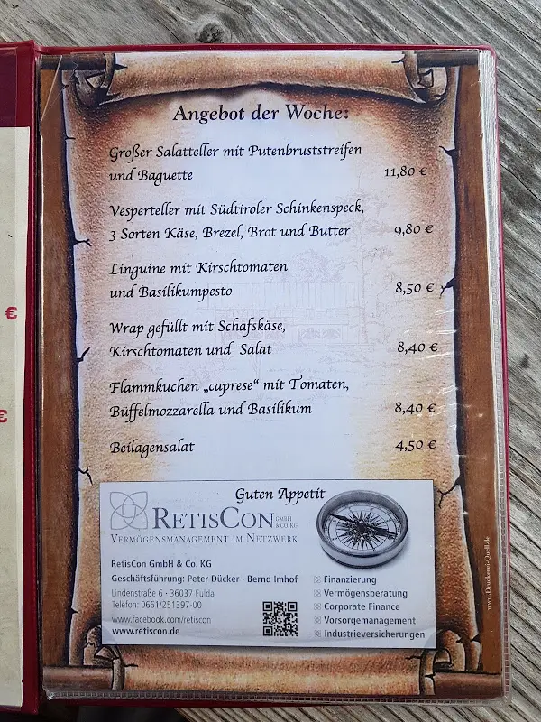 Menu_Enzianhütte Rhön_Hilders_immagine_2