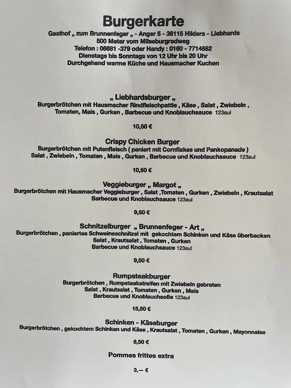 Menu_Gasthof Zum Brunnenfeger_Hilders_immagine_1