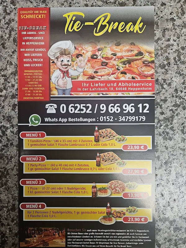 Menu_Restaurant Tie Break_(Bergstraße)_image_1