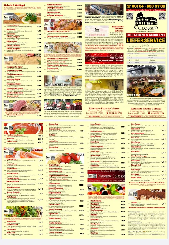 Menü_Restaurant Pizzeria Colosseo_Heusenstamm_Bild_1